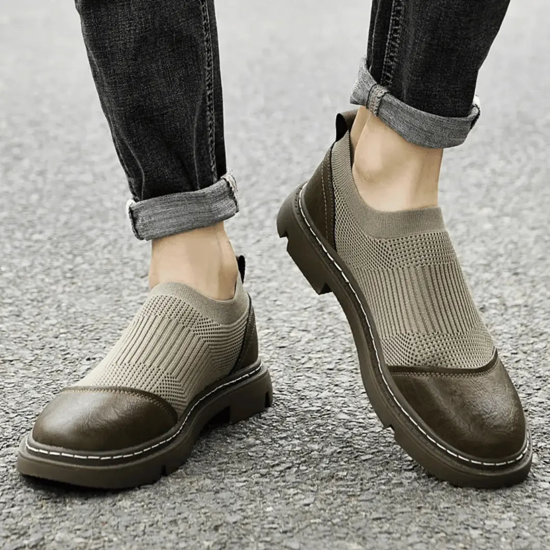 Beverly mesh boots in neutral tones, sleek city-chic silhouette with flexible lightweight mesh upper
