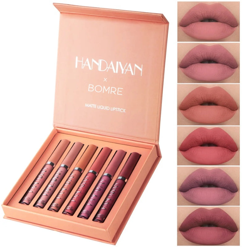 Lineage matte liquid lipstick set 12 bold shades weightless velvety finish all-day crease-free wear