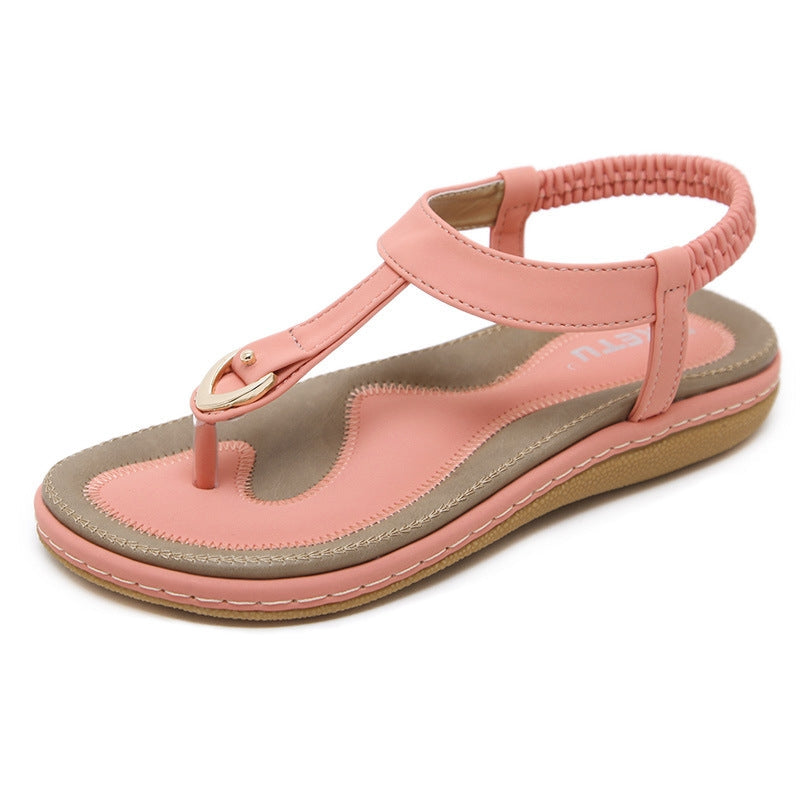 Nuvella orthopedic sandals beige platform style with secure heel band and shock-absorbing breathable footbed