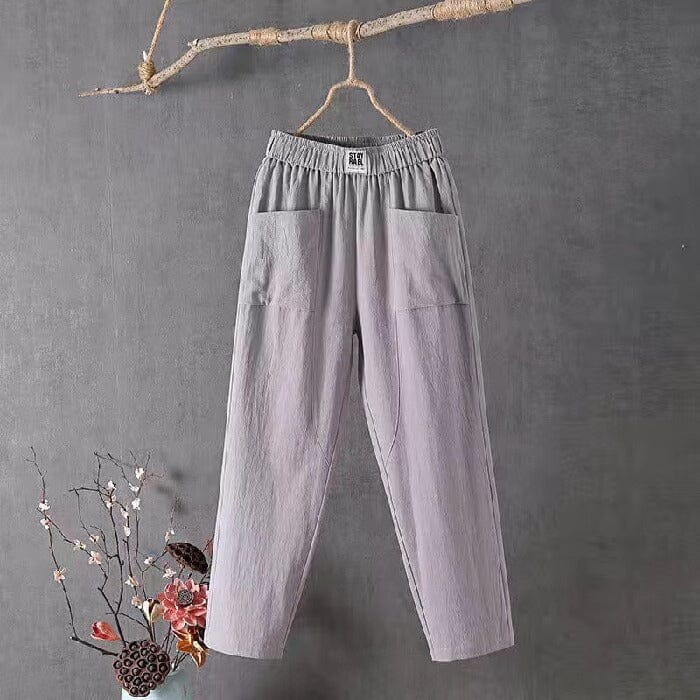 Beatrix women's relaxed-fit cotton pants in a comfortable large silhouette for all-day wear