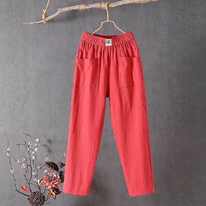Beatrix women's relaxed-fit cotton pants with all-day comfort and generous silhouette