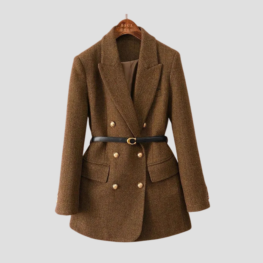 Annabelle women's double-breasted coat elegant winter outerwear with timeless silhouette