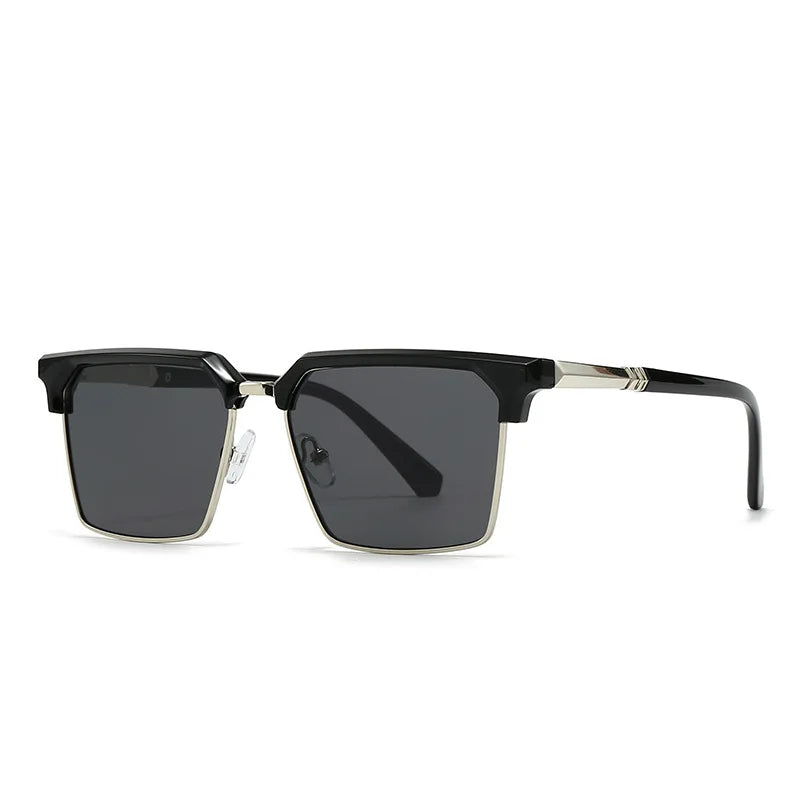 Equinox polarized sunglasses unisex squared gradient lenses lightweight metal UV protection clear vision