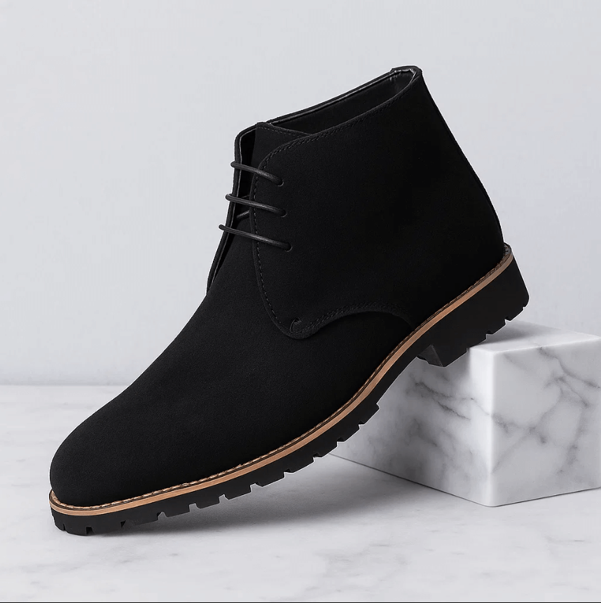 Men's classic lace-up boots smooth upper secure fit durable traction everyday casual style