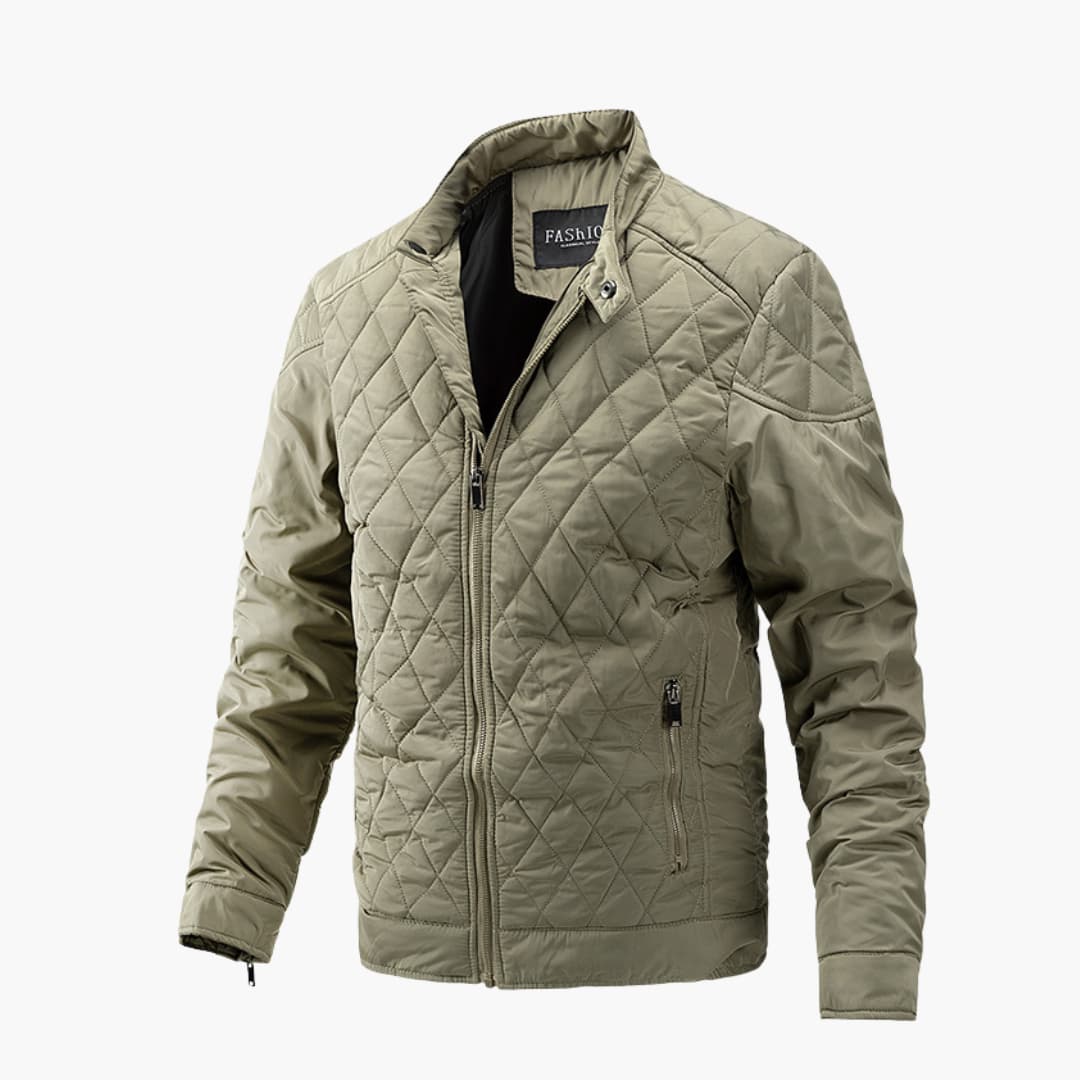 Men's brown comfort fit autumn jacket with refined casual-to-chic versatile everyday style