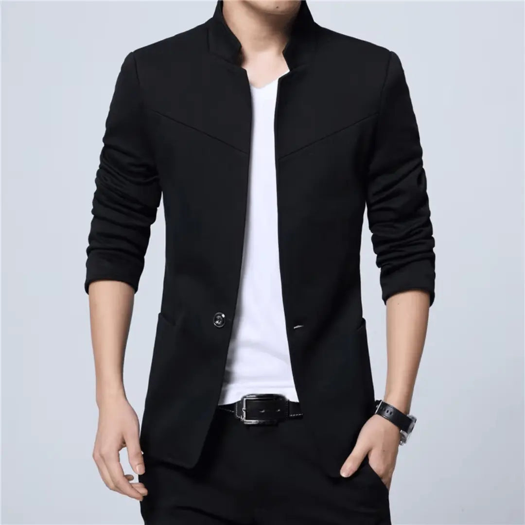 Andrew Executive Blazer tailored slim fit professional navy breathable boardroom-ready comfort