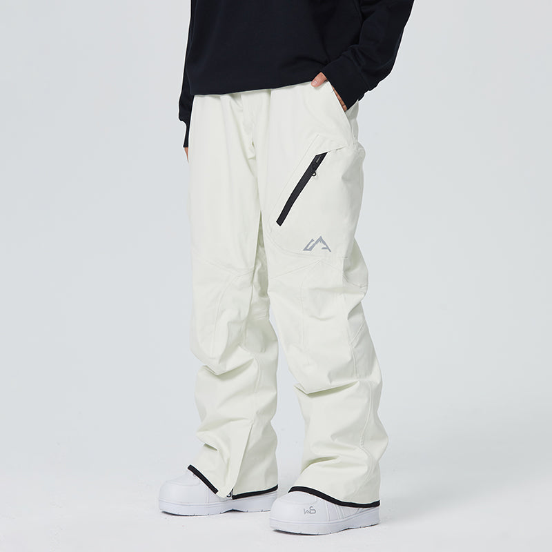Women's Searipe SnowTech waterproof snow pants, 10K breathable black ski trousers with fully taped seams