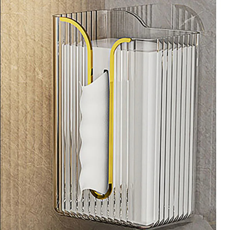 Luxe wall-mounted tissue dispenser modern chic design compact flat surface easy reach contemporary