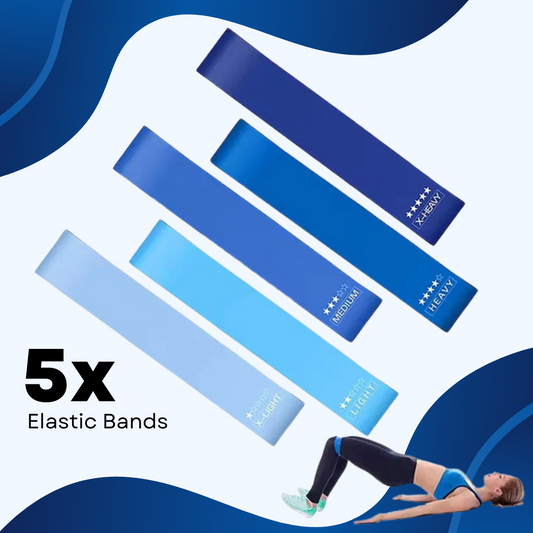 5x Elastic Band Set [10-50 lb] - Wavlynn