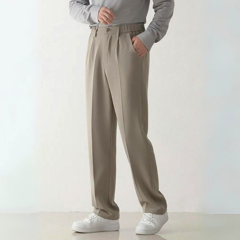 Cyran stretchy casual pants soft fabric flexible fit for everyday comfort and unrestricted movement