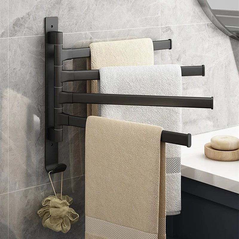 Modern Swivel Arm Bathroom Rack - Urbann-Vibe