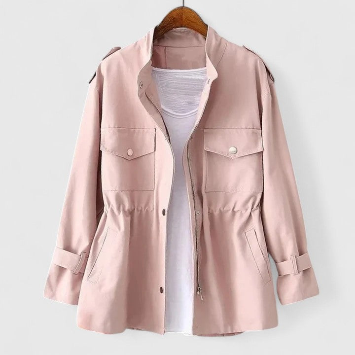 Hailey women's relaxed fit casual jacket with subtle button detail for everyday versatile wear