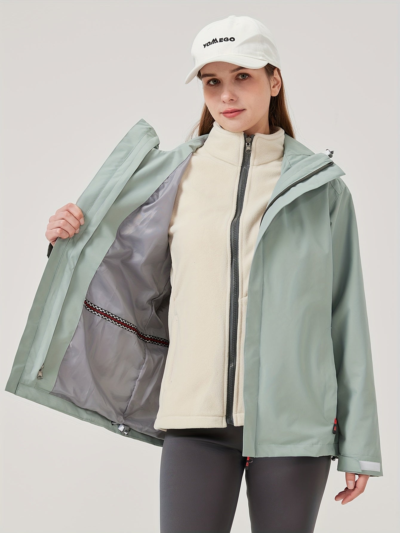 Clara women's lightweight winter ski jacket structured fit for outdoor cold weather activities