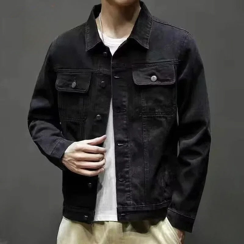Avalon classic fit denim jacket with plush sherpa lining, warm layering piece for cold weather