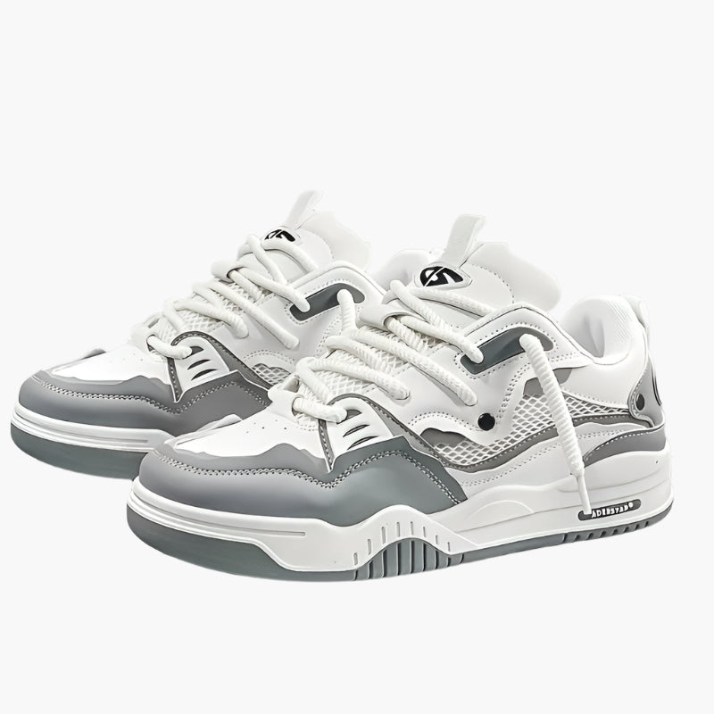 Men's chunky sneakers streetwear style thick rubber outsole breathable PU upper everyday casual sport