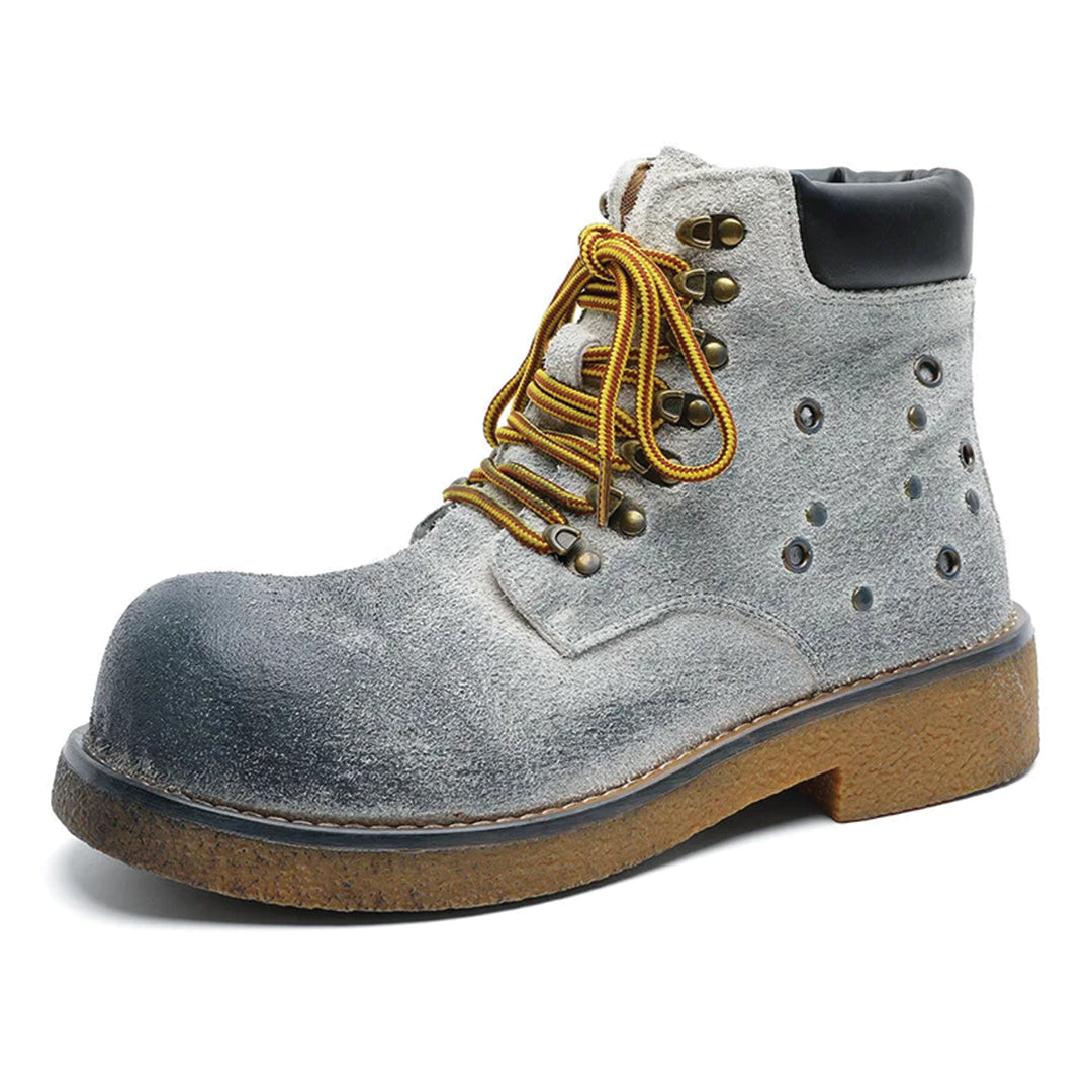 Urbann-Vibe Havoc burnished suede ankle boot in warm brown with refined city-ready silhouette