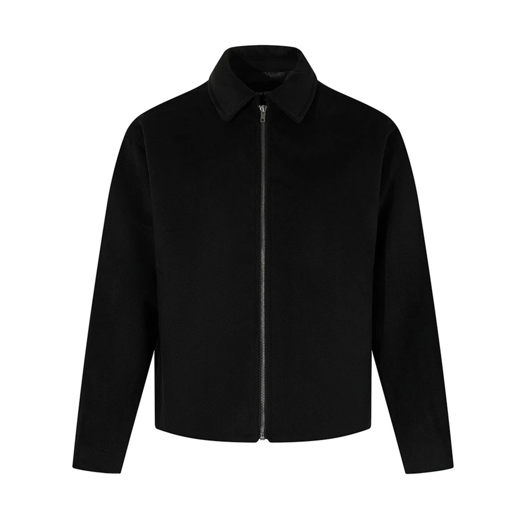 Uniforme 1997 lightweight brushed polyester zip-front jacket smart casual slim silhouette