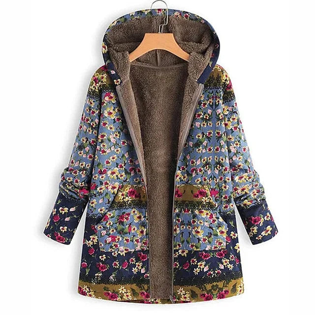 Brown sheepskin lined winter jacket unisex cozy fit with natural insulation for cold weather