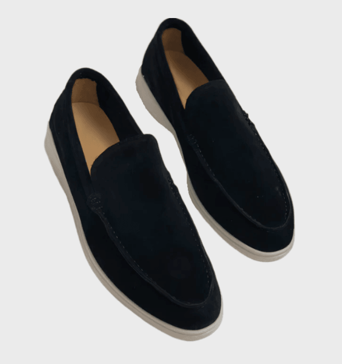 Milo men's suede loafers slip-on moc-toe silhouette versatile formal casual brown spring 2025