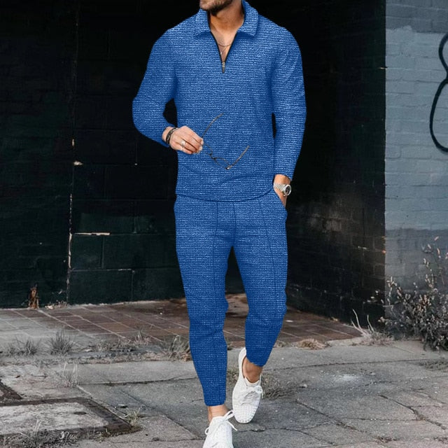 Men's versatile suit set modern slim fit professional style durable easy-care fabric wardrobe essential
