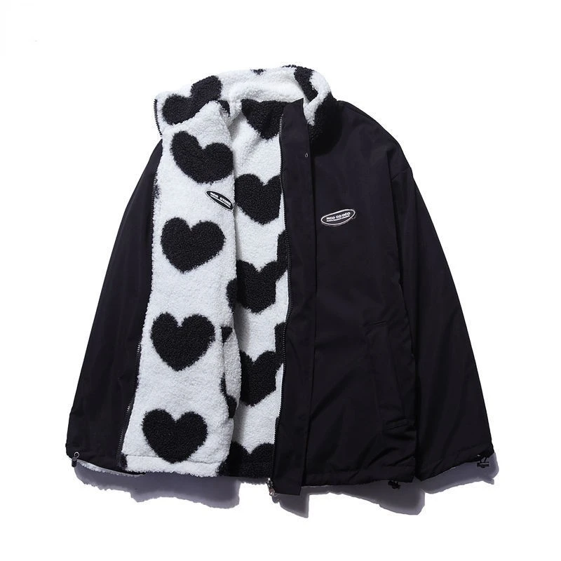 Women's Alice elegant coat double-sided heart design romantic chic outerwear sustainable comfort