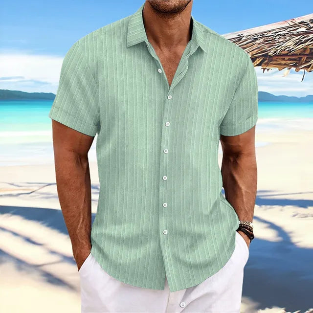 Daniel men's regular fit jacquard shirt vibrant pattern breathable lightweight fabric all occasions