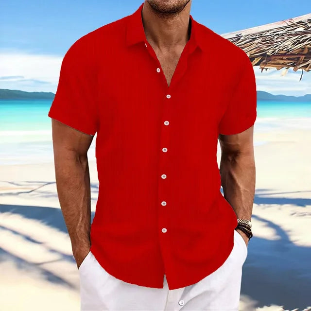 Daniel men's regular fit jacquard shirt vibrant pattern breathable lightweight fabric all-occasion versatility