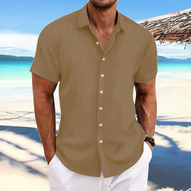 Daniel men's regular fit jacquard shirt breathable vibrant pattern versatile casual formal wear