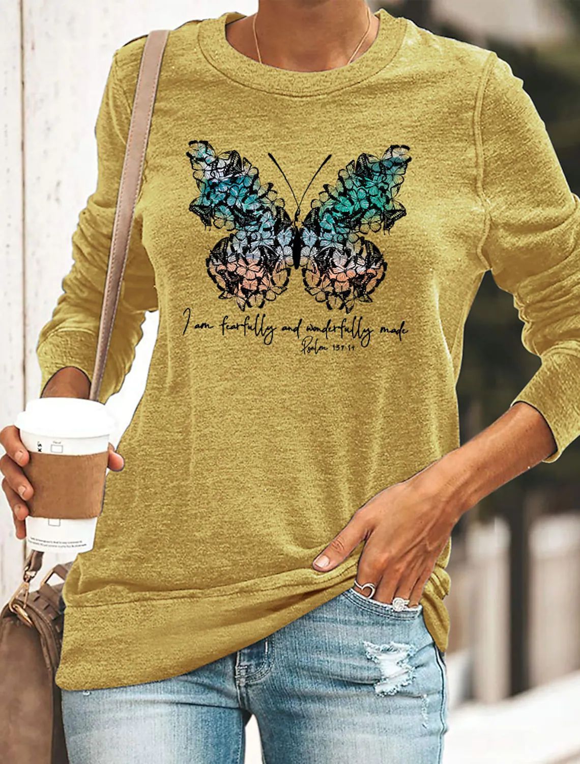 Women's loose fit Christmas knit top with vibrant 3D festive pattern print, soft breathable casual style