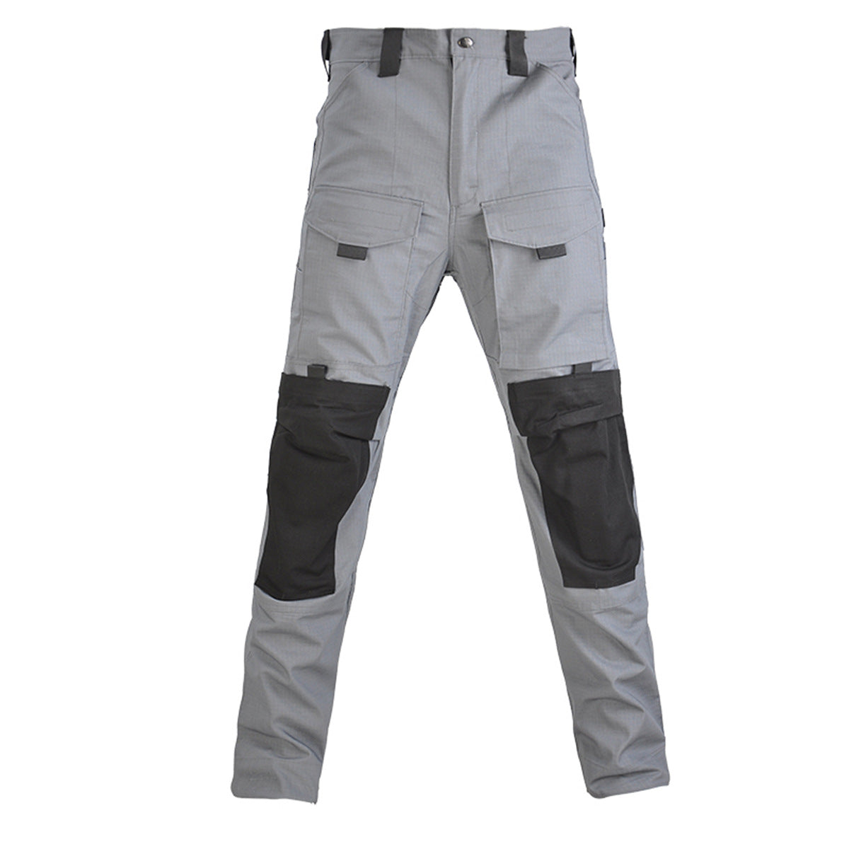 Men's black waterproof insulated ski pants with fleece lining, slim fit for winter sports