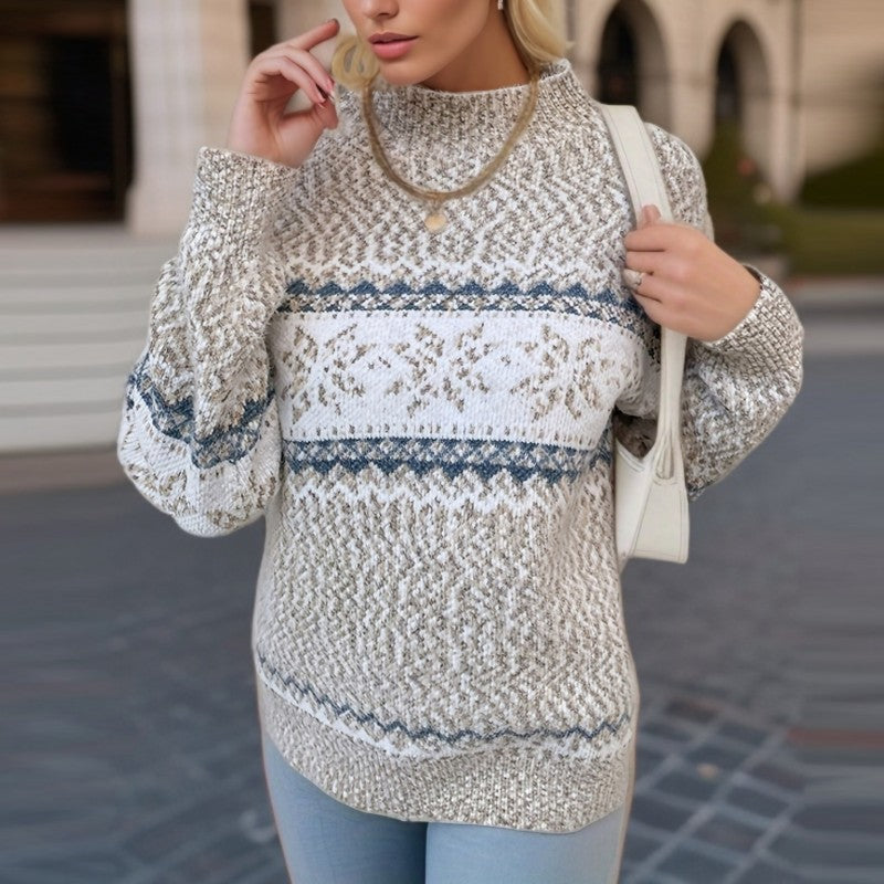 Cozy red Christmas knit sweater with festive holiday pattern, soft warm fabric for seasonal style