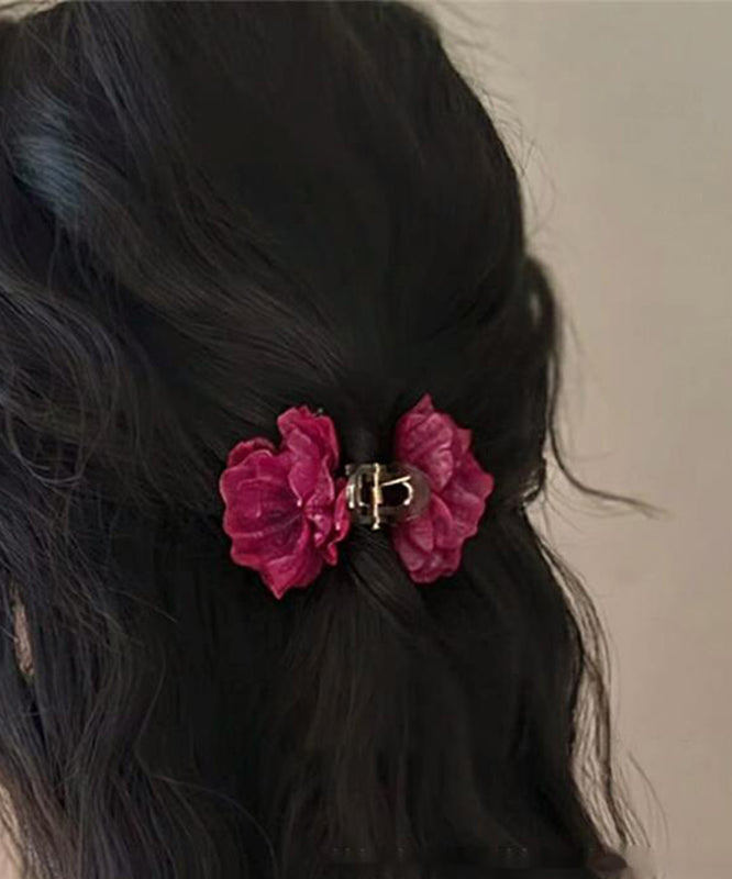 Nouvelle épingle à cheveux florale en métal rouge 2025 - Urbann-Vibe