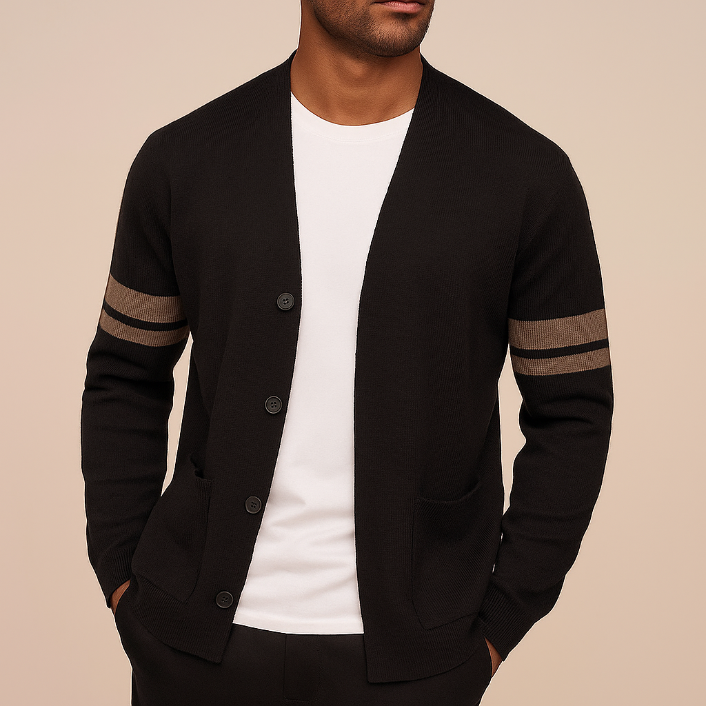 Women's relaxed button-front cardigan open silhouette versatile everyday layering essential