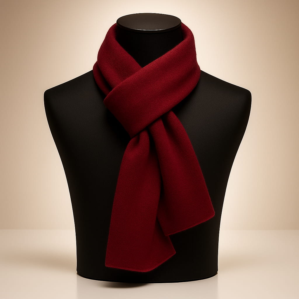 Lucas wool-blend soft knit scarf men unisex neutral tone everyday neck coverage all-season warmth