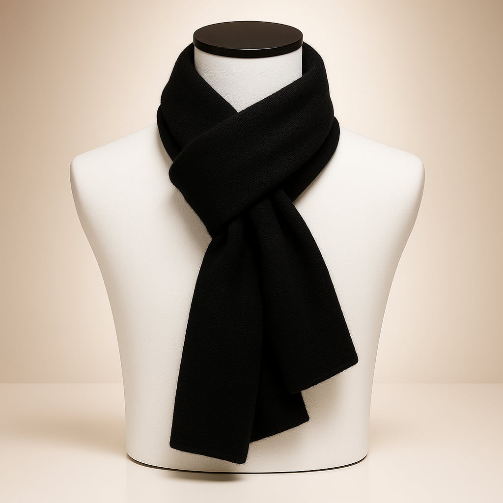 Lucas wool-blend soft knit scarf men unisex neutral tone everyday neck coverage all-season warmth
