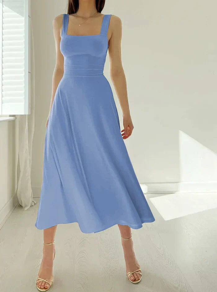 Women's Polly silk-like mini dress flattering silhouette breathable fabric for any occasion