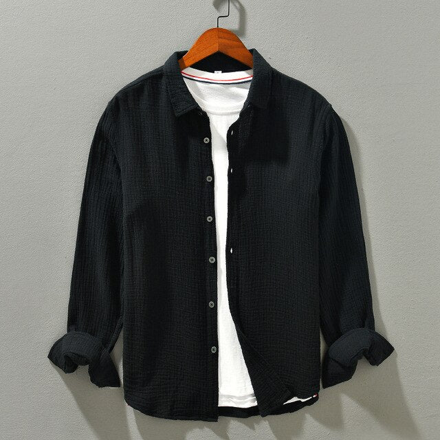 Harvey men's cotton shirt in versatile cut, breathable premium fabric for casual and semi-formal wear