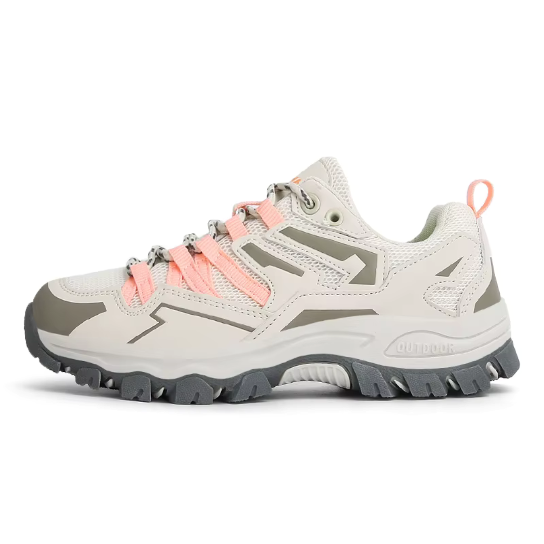 Amelia women's low-top orthopedic hiking shoe breathable mesh upper with reinforced toe protection