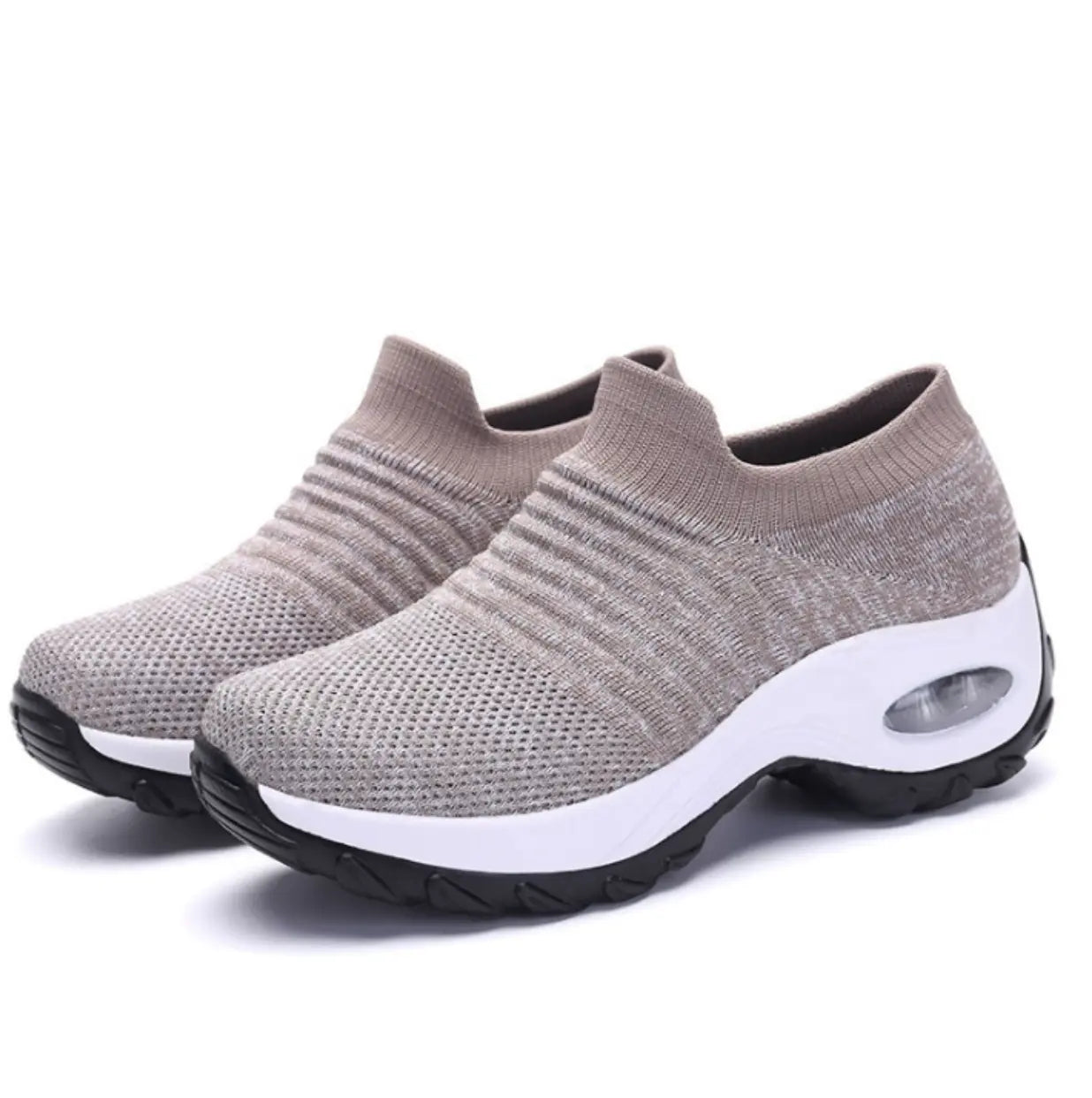 Women's soft orthopedic slip-on shoes with built-in arch support, wide fit, cushioned sole for all-day comfort