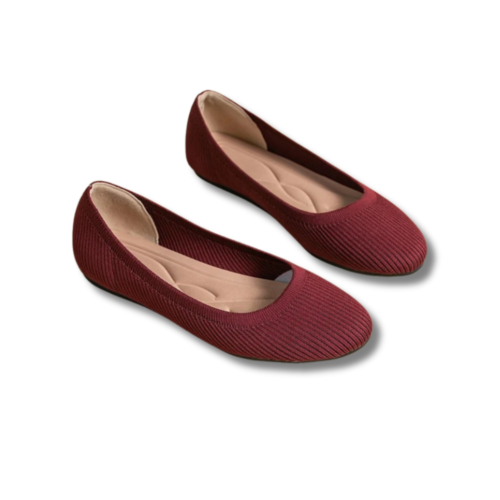 Knit Slip-On Ballet Flats