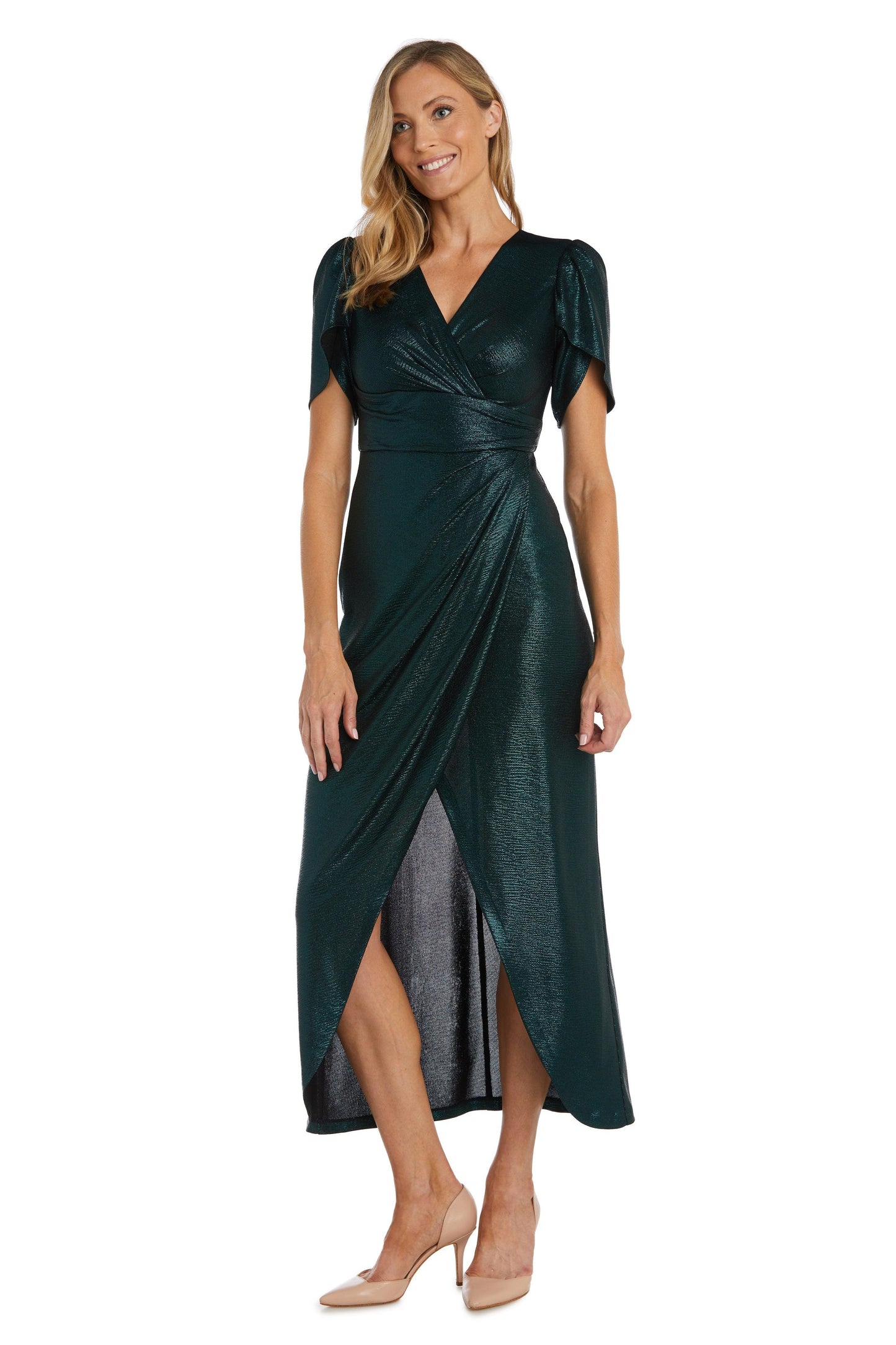 Black/Emerald 10P Nightway Long Formal Petite Evening Dress 21977P Sale - Urbann-Vibe