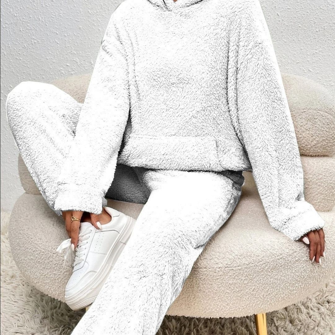 Women's spring lounge set hoodie and pants coordinated two-piece ultra-soft cozy fit