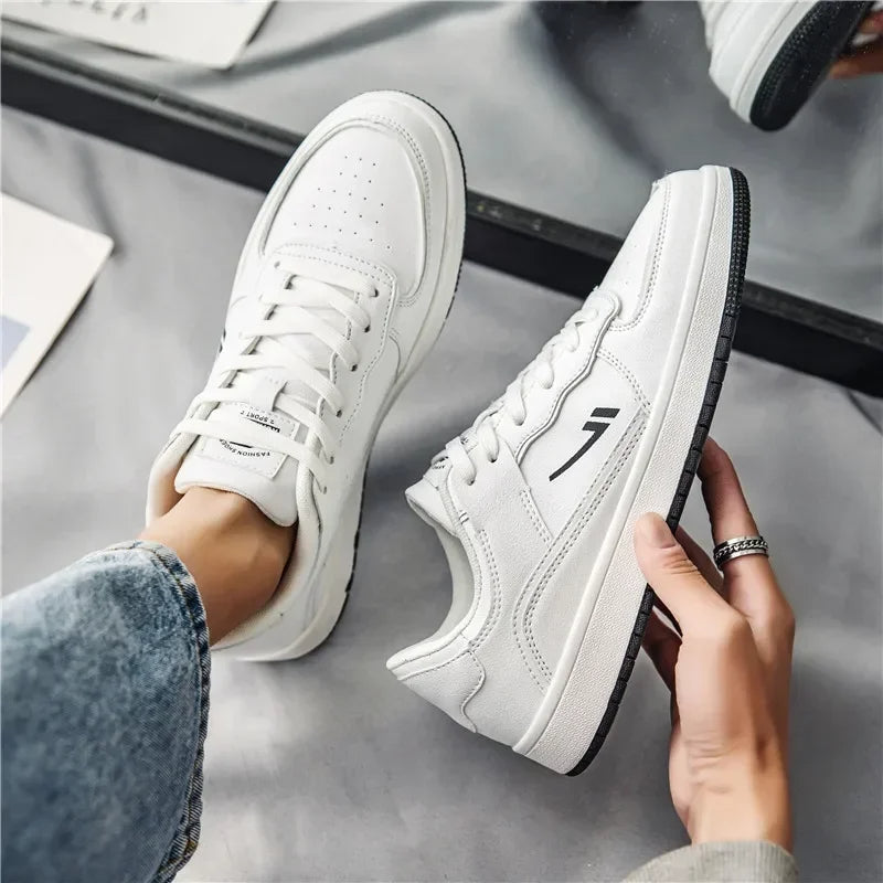 Vortex unisex full-grain leather sneaker lightweight non-slip grip all-day comfort durable style
