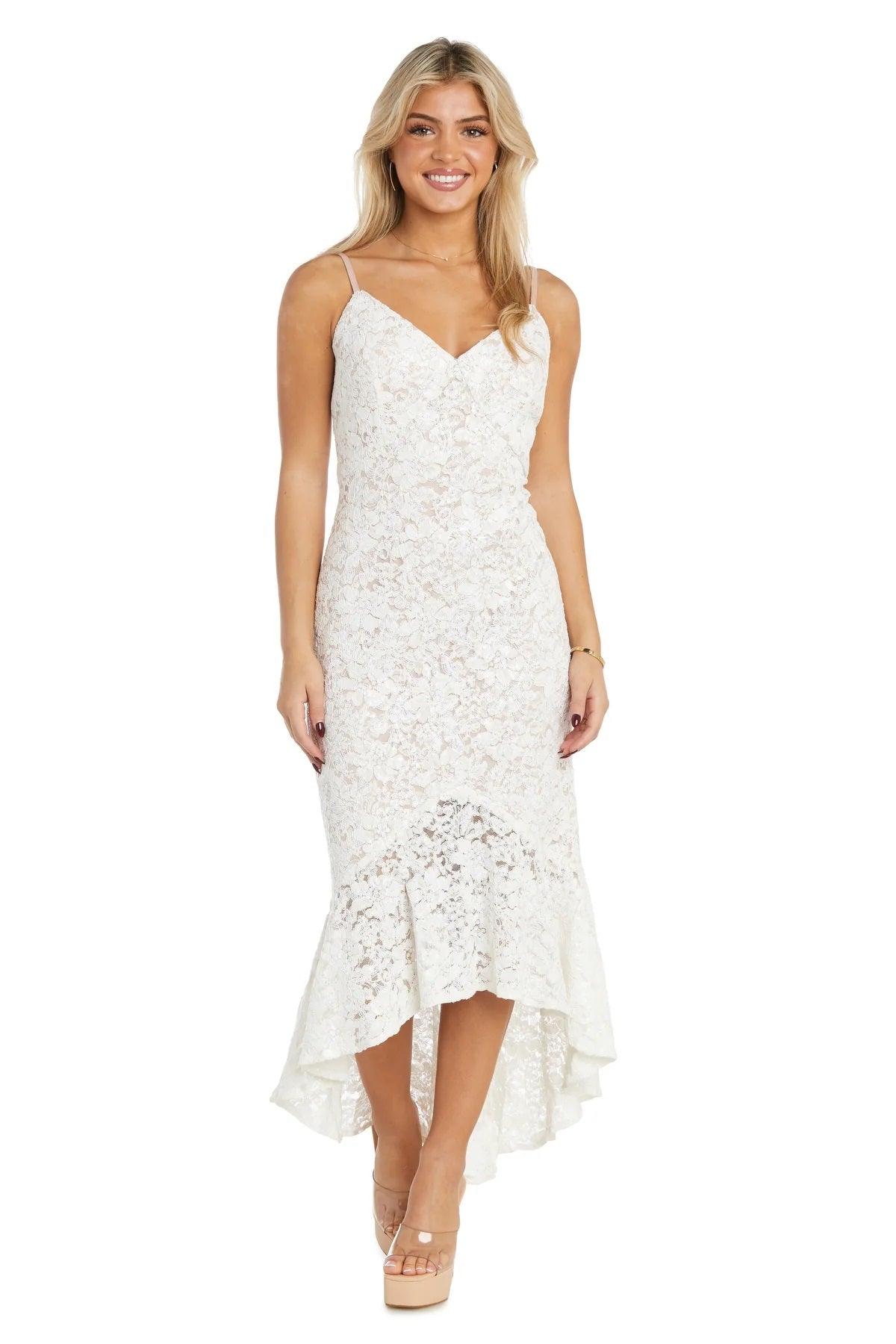 Nightway 22228 High Low Formal Lace Dress Sale - Urbann-Vibe