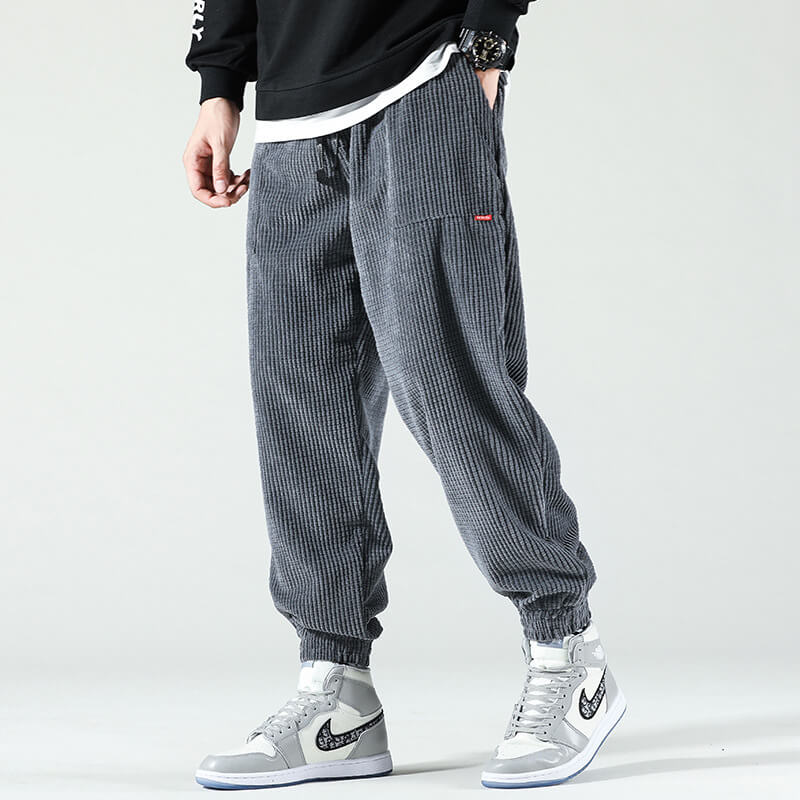 Men's Cole corduroy trousers modern tailored fit rich textured fabric versatile casual smart style