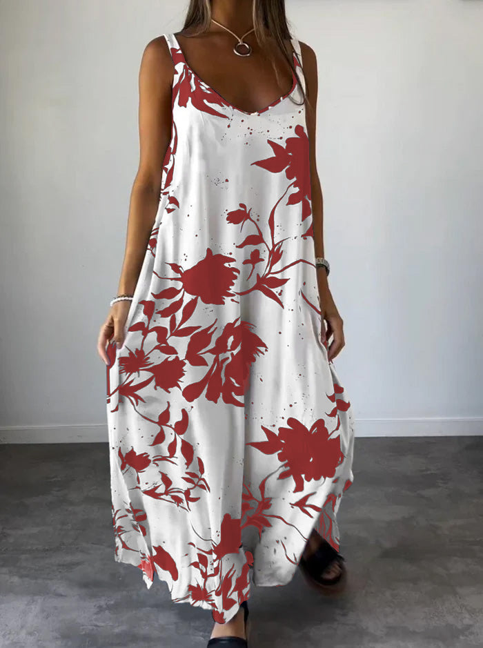 Women's Lilith printed dress, timeless elegant pattern, lightweight flowy silhouette for summer