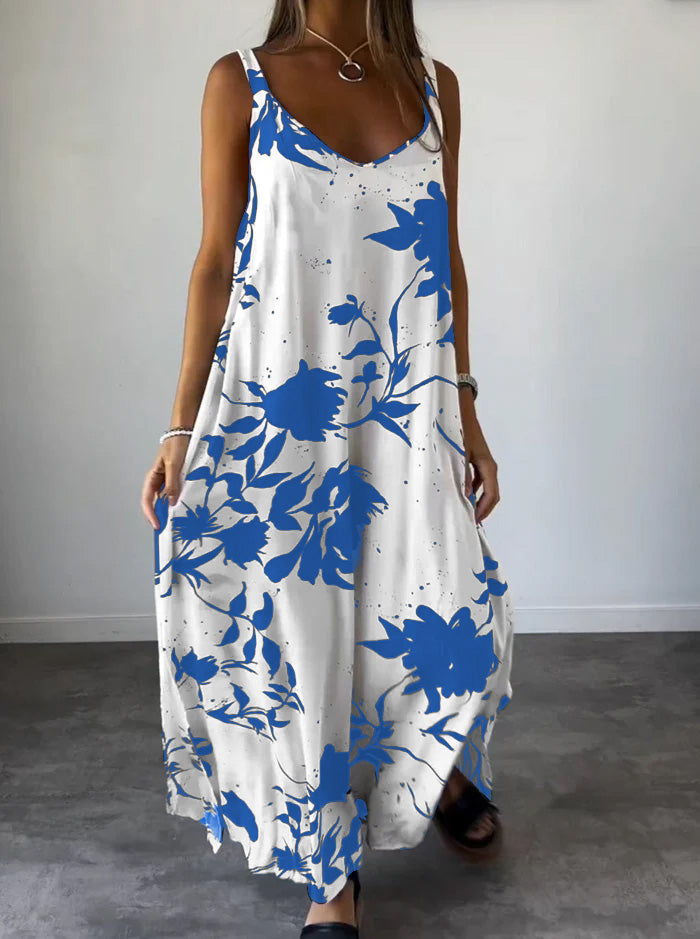 Women's Lilith floral printed dress, lightweight elegant cut with timeless sophisticated pattern