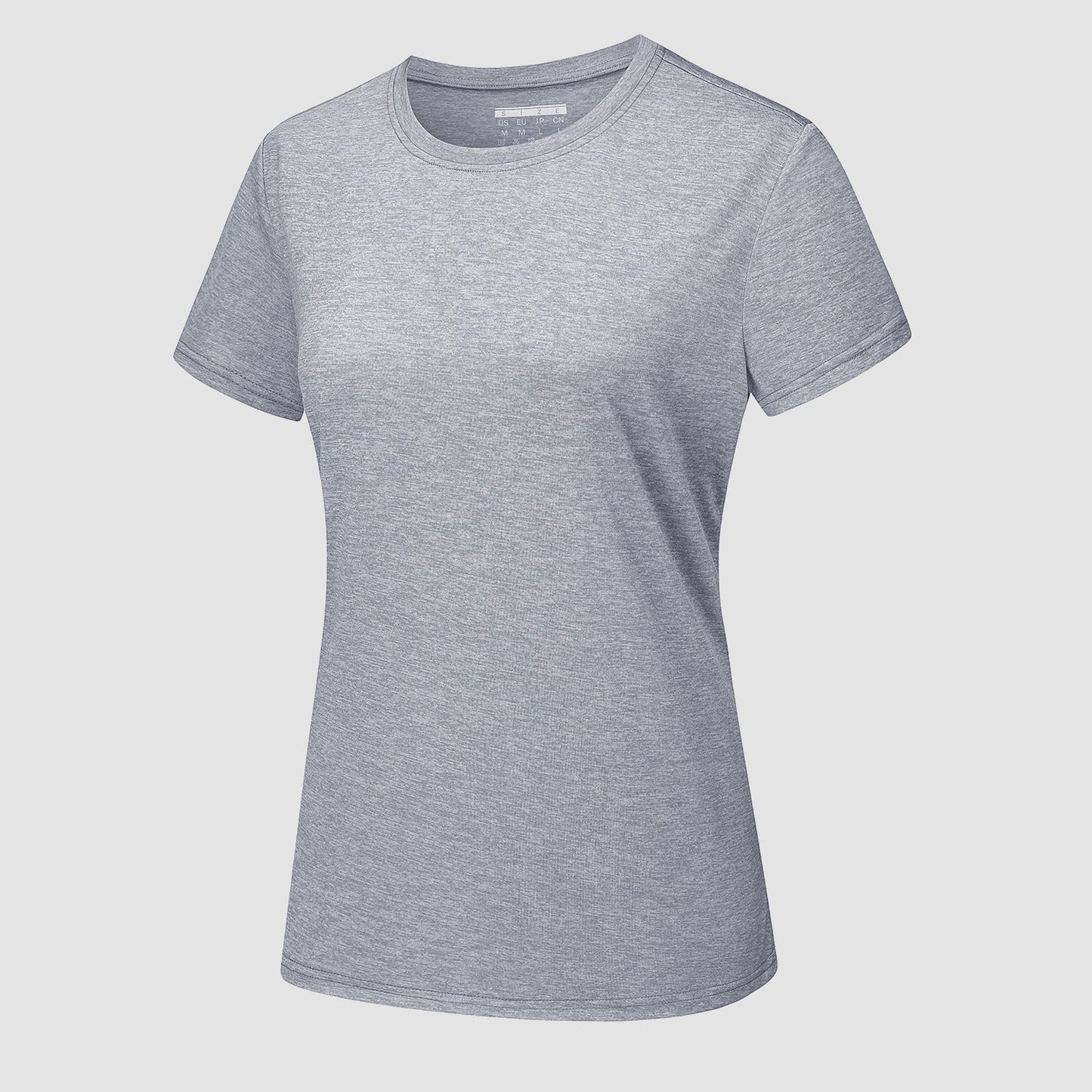 Women's lightweight quick-dry running t-shirt, breathable moisture-wicking short sleeve workout top