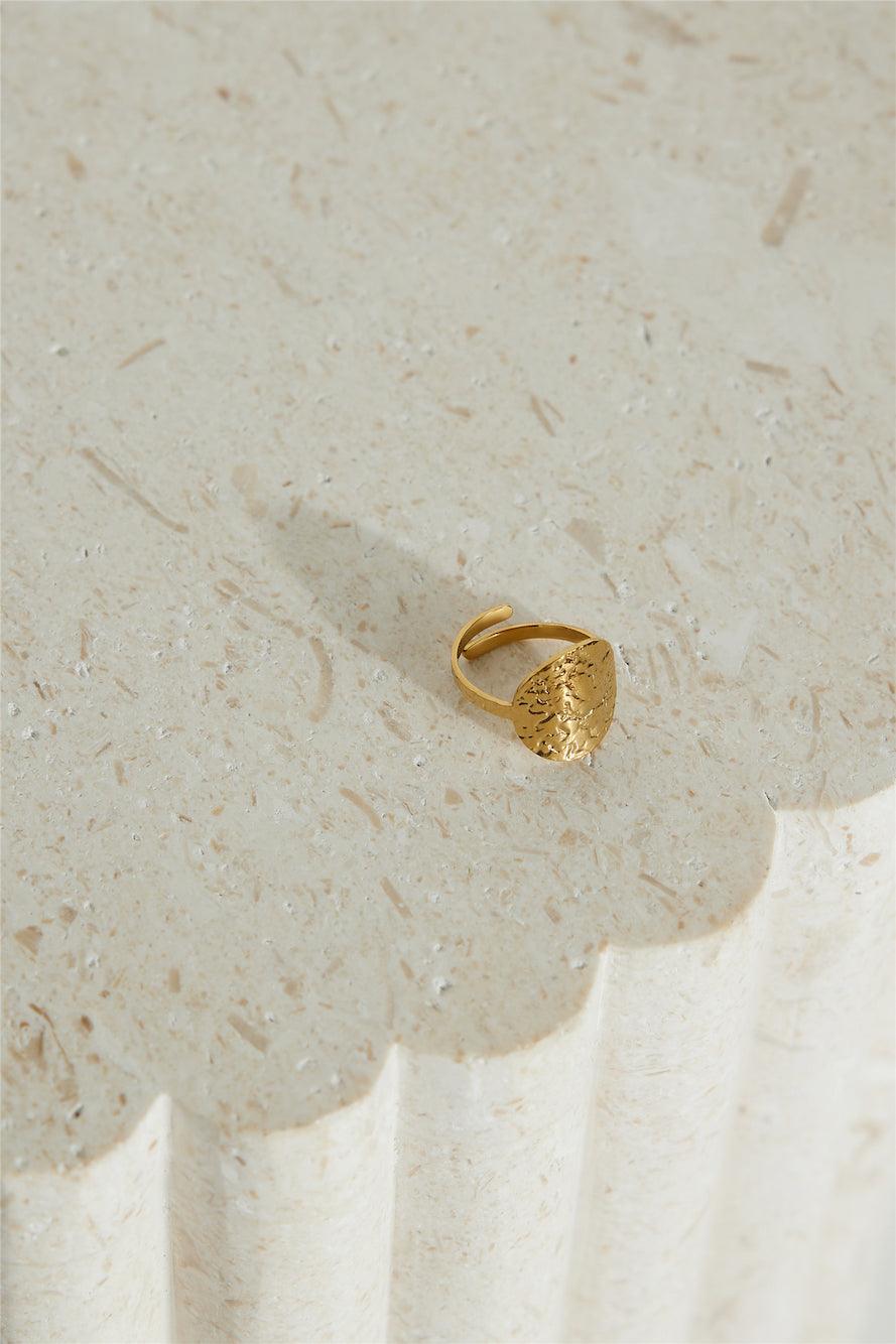 18k Gold Plated Golden Moon Ring Gold - Urbann-Vibe