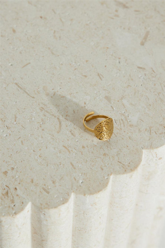 18k Gold Plated Golden Moon Ring Gold - Urbann-Vibe
